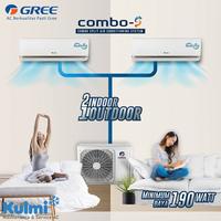 Gambar AC GREE COMBO SPLIT INVERTER [2 INDOOR 1/2PK+1/2PK 1OUTDOOR UNIT ONLY] dari Kulmi Indonesia undefined 3 Tokopedia