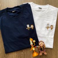 Gambar PO Mimi & Milo Disney Lumiere & Cogsworth tshirt kids adults kaos - Putih, S dari Mimi and Milo undefined 1 Tokopedia