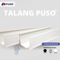 Gambar PUSO TALANG AIR KOTAK 4" PVC ( 4 METER ) / PUTIH HITAM ABU - Hitam dari Planet MEP undefined 1 Tokopedia
