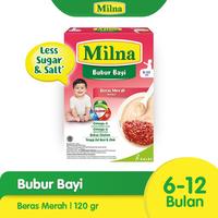 Gambar Milna Bubur Regular 6+ Beras Merah 120gr dari milkbabyonline undefined 1 Tokopedia