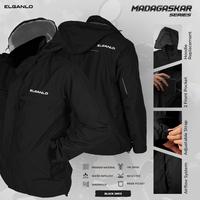 Gambar Jaket Motor Pria Waterproof Bomber Parasut Hoodie Harian ELGANLO Jumbo - Biru, 6xl dari ELGANLO undefined 4 Tokopedia