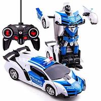 Gambar RC TRANSFORMER POLICE - Mainan Mobil Remot Jadi Robot Baterai Charger dari JYE undefined 1 Tokopedia
