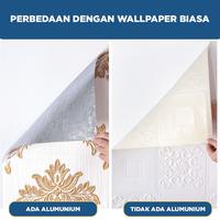 Gambar Wallpaper 3D FOAM / Wallpaper Dinding 3D Motif Foam Batik Bunga - MT5-B dari Paus Biru Indonesia undefined 5 Tokopedia