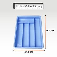 Gambar YOSHIKAWA Nampan / Baki Sendok Garpu 5 Sekat Cutlery Tray ST-01 - PINK dari Extra Value Living undefined 5 Tokopedia