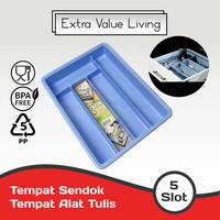 Gambar YOSHIKAWA Nampan / Baki Sendok Garpu 5 Sekat Cutlery Tray ST-01 - PINK dari Extra Value Living undefined 1 Tokopedia