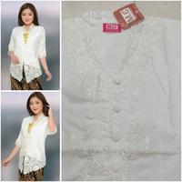 Gambar Kebaya Encim Katun Kombinasi Brukat Import 3/4 - Sandika BW, 3L dari PrincessMode undefined 2 Tokopedia