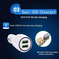 Gambar USB Casan Mobil Charger Mobil Fast Charging 3.0 3.1A 2 Port QUALCOM JK - Hitam dari OTO LIGHTING_NEW undefined 3 Tokopedia