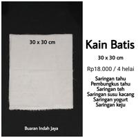 Gambar Kain Batis Potongan (30 x 30 cm) Saringan Tahu, Susu Kacang, Teh, dll dari ANBC STORE undefined 1 Tokopedia
