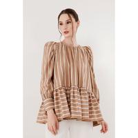 Gambar New Benang Jarum x Buttonscarves Loura top brown dari galleryandira undefined 1 Tokopedia
