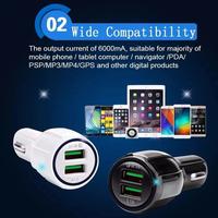 Gambar USB Casan Mobil Charger Mobil Fast Charging 3.0 3.1A 2 Port QUALCOM JK - Hitam dari OTO LIGHTING_NEW undefined 2 Tokopedia