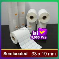 Gambar Kertas Sticker Label Printer Barcode 33 x 19 mm - 3 Line - Semicoated dari Barcode Store Solutions undefined 5 Tokopedia