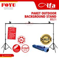 Gambar Alfa | Paket Outdoor Portable Background System 3 Meter dari Foyu Photo Jakarta undefined 1 Tokopedia