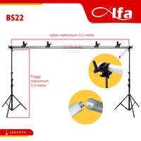 Gambar Alfa | Portable Background Support Stand Lebar 3,5 x 3,5 Meter BS22 dari Foyu Photo Jakarta undefined 2 Tokopedia