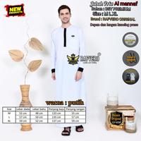 Gambar PROMO JUBAH GAMIS PRIA MODEL AL MANNAF TERBARU - Putih, M dari T K K undefined 4 Tokopedia