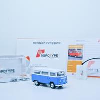 Gambar Inden Remote Control RC VW Bus T2 Combi Classic Blue Full Propo 1:64 dari Propotype RC undefined 1 Tokopedia