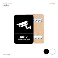 Gambar Sign Dinding CCTV Motif Serat Kayu - INPI HOUSE - Hitam dari INPI House undefined 1 Tokopedia