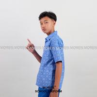 Gambar Seragam Baju Batik SD/MI/TK/PAUD JM Biru 003 - 5 dari moreis. undefined 3 Tokopedia