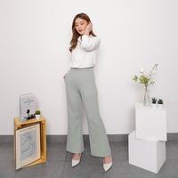 Gambar Erin Knit Kulot Cutbray Premium C1806 - SONIA | celana kulot cutbray - Lilac, L dari SONIA THE BRAND undefined 4 Tokopedia
