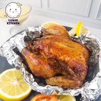 Gambar ROASTED CHICKEN - AYAM PANGGANG UTUH 1 EKOR - AYAM GULING HAMPERS - RO - Ayam+Saus 300ml, No Extra dari lunar kitchen undefined 2 Tokopedia