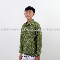 Gambar Seragam Baju Batik Panjang SD/MI/TK/PAUD JM Hijau 005 - 16 dari moreis. undefined 4 Tokopedia