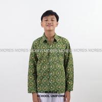 Gambar Seragam Baju Batik Panjang SD/MI/TK/PAUD JM Hijau 005 - 16 dari moreis. undefined 3 Tokopedia