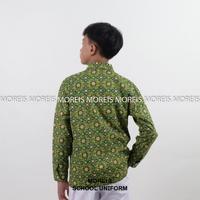 Gambar Seragam Baju Batik Panjang SD/MI/TK/PAUD JM Hijau 005 - 16 dari moreis. undefined 5 Tokopedia