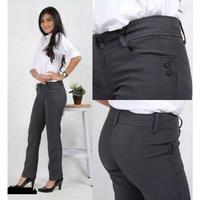 Gambar CELANA PANJANG KERJA WANITA KANTOR HARIAN BAHAN WOLL MURAH TERLARIS - Navy, S dari FK id_NEW undefined 1 Tokopedia