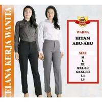 Gambar CELANA PANJANG KERJA WANITA KANTOR HARIAN BAHAN WOLL MURAH TERLARIS - Navy, S dari FK id_NEW undefined 2 Tokopedia