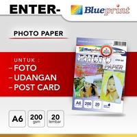Gambar Kertas Foto A6 Glossy Photo Paper 4R BLUEPRINT 200 gsm 20 Lembar dari enter- undefined 2 Tokopedia