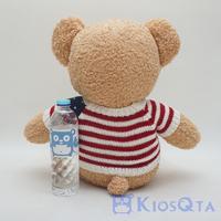Gambar boneka teddy bear beruang coklat baju rajut USA merah putih biru L dari Kiosqta undefined 4 Tokopedia