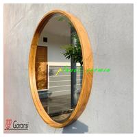 Gambar KACA BULAT 60CM / CERMIN BULAT KAYU JATI SOLID - 70cm dari planet cermin undefined 1 Tokopedia