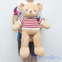 Gambar boneka teddy bear beruang coklat baju rajut USA merah putih biru L dari Kiosqta undefined 5 Tokopedia