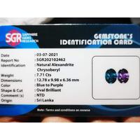 Gambar Cincin Batu Natural Alexandrite Chrysoberyl Top Luster + Memo Lab dari Galeri Alam Nusantara undefined 5 Tokopedia