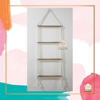 Gambar Oemah KAjOE Gantungan Macrame Kayu Susun Hanger Hijab Handuk Mukena - Bambu 5 susun, Rainbow Standar dari Oemah Kajoe by VIC undefined 3 Tokopedia