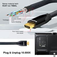 Gambar PX Kabel HDMI Ultra HD 4K High Speed HDR Nylon Braided 1.5Meter / 1,5M dari Pedagang Remote_NEW undefined 5 Tokopedia