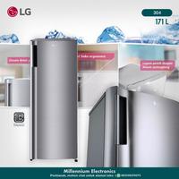 Gambar UPRIGHT FREEZER LG INVERTER 6 RAK 171 LITER 80 WATT - GN INV 304 SL dari Millennium Electronic undefined 1 Tokopedia