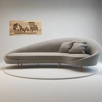 Gambar kursi sofa lengkung minimalis/sofa scandinavia dari Jepara arfa furniture undefined 1 Tokopedia