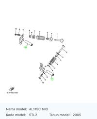 Gambar Pin Pelatuk Klep In Ex Mio Sporty, Vega R 4ST-E2156-00 dari CV.Sartika Motor undefined 2 Tokopedia