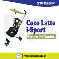 Gambar Sewa Stroller | Coco Latte i-Sport Green Polkadot dari Rental Mainan Anak undefined 1 Tokopedia