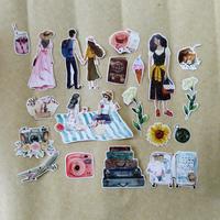Gambar Sticker Set Journaling Girl Summer Travel stiker bujo scrapbook - Travel dari Lullaby & Tales undefined 3 Tokopedia