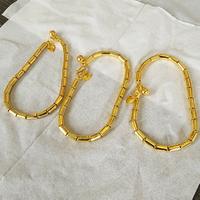 Gambar Gelang Bambu Tebal Polos Berlapis Emas Asli - 17cm dari Mitra86 undefined 4 Tokopedia