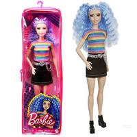 Gambar Barbie Mattel Fashionistas Doll #170 Blue Hair Rainbow Top Black Skirt dari Mishana Shop undefined 1 Tokopedia