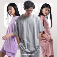 Gambar BIKINBADJOE - KAOS OVERSIZE 1 SET POLOS - UNGU ABU PINK - OVERSIZE - TERRACOTTA, L dari Bikinbadjoe Official undefined 1 Tokopedia