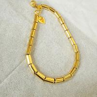 Gambar Gelang Bambu Tebal Polos Berlapis Emas Asli - 17cm dari Mitra86 undefined 3 Tokopedia