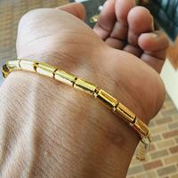 Gambar Gelang Bambu Tebal Polos Berlapis Emas Asli - 17cm dari Mitra86 undefined 5 Tokopedia