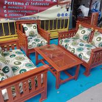 Gambar Kursi Tamu Mahoni Jati - Sofa Tamu 221 Minimalis Murah Bandung Cirebon dari Tokopabrik_Cimahi undefined 3 Tokopedia
