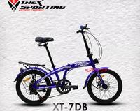 Gambar Sepeda Lipat 16 20 Inch TREX XT 7 DB SHIMANO 7 Speed Disc Brake Cakram - Black Blue, 16 dari MurahcuanBike undefined 5 Tokopedia