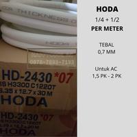 Gambar Pipa AC Merk HODA Tebal 0.7 mm HD 2430 Pipa AC 1/4 X 1/2 (Per Meter) dari happycoolac undefined 1 Tokopedia