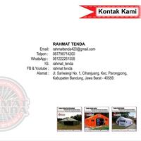 Gambar tenda posko peleton barak pengungsian ukuran 6x14x3M - bahan setandart, 3x4 1set dari Tenda rahmat undefined 5 Tokopedia