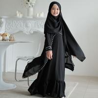 Gambar Nurra abaya Kazami - gamis abaya only bahan denaf.outfit - prune (ungu), XS dari Denaf Outfit undefined 4 Tokopedia
